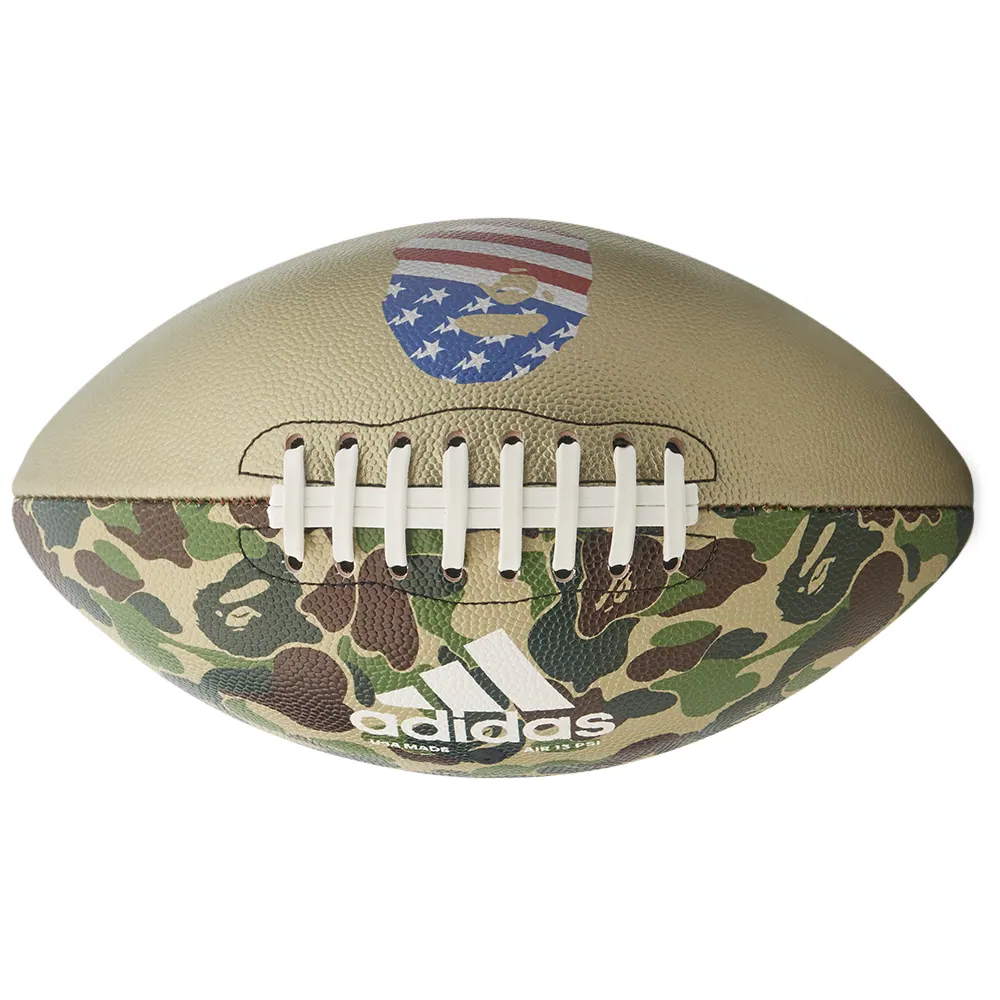 Мяч для американского футбола BAPE x adidas Football Green