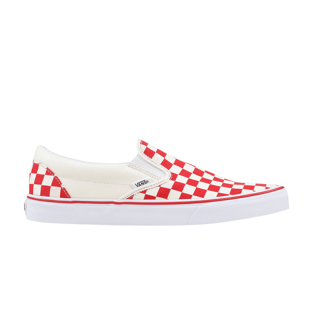 Кроссовки Vans Classic Slip-On 'Checkerboard Red'