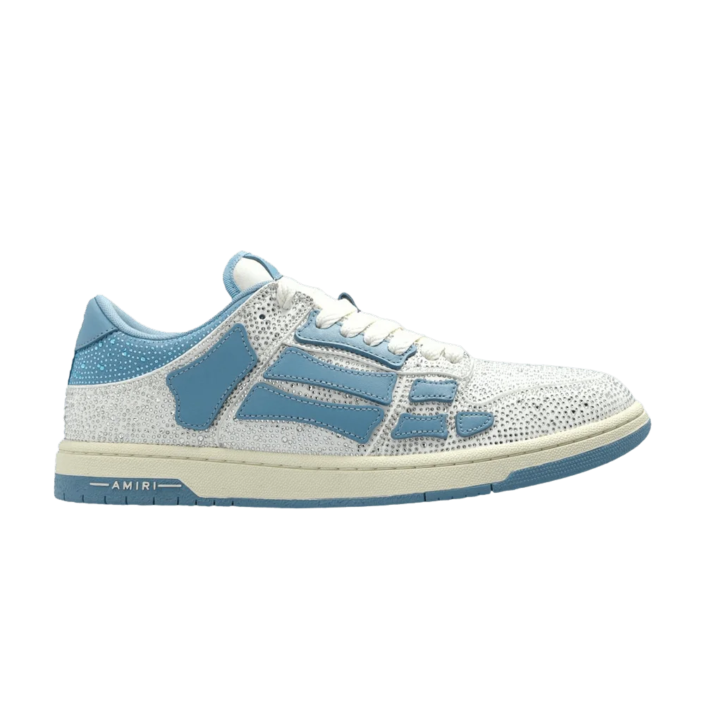 Кроссовки Amiri Skel Top Low 'Crystal Embellished - White Blue'