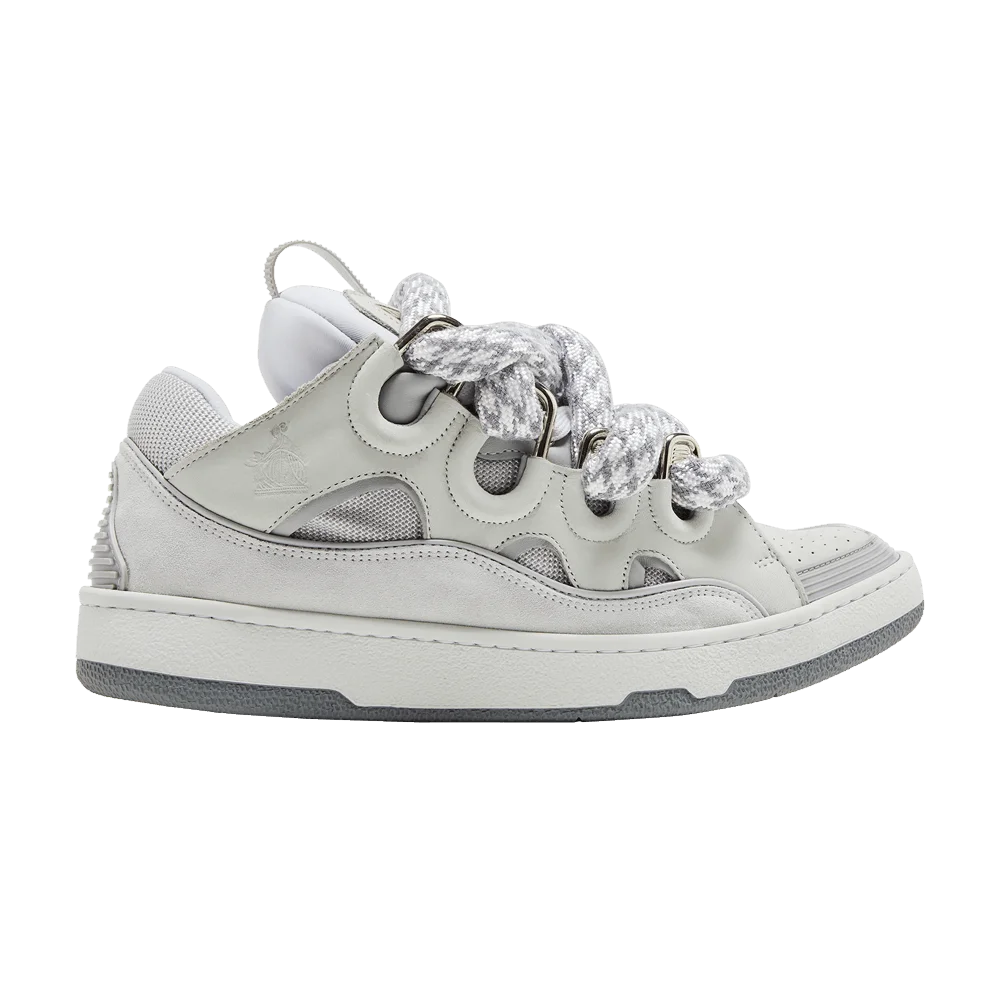 Кроссовки Lanvin Curb Sneakers 'Snake Laces - White Grey'
