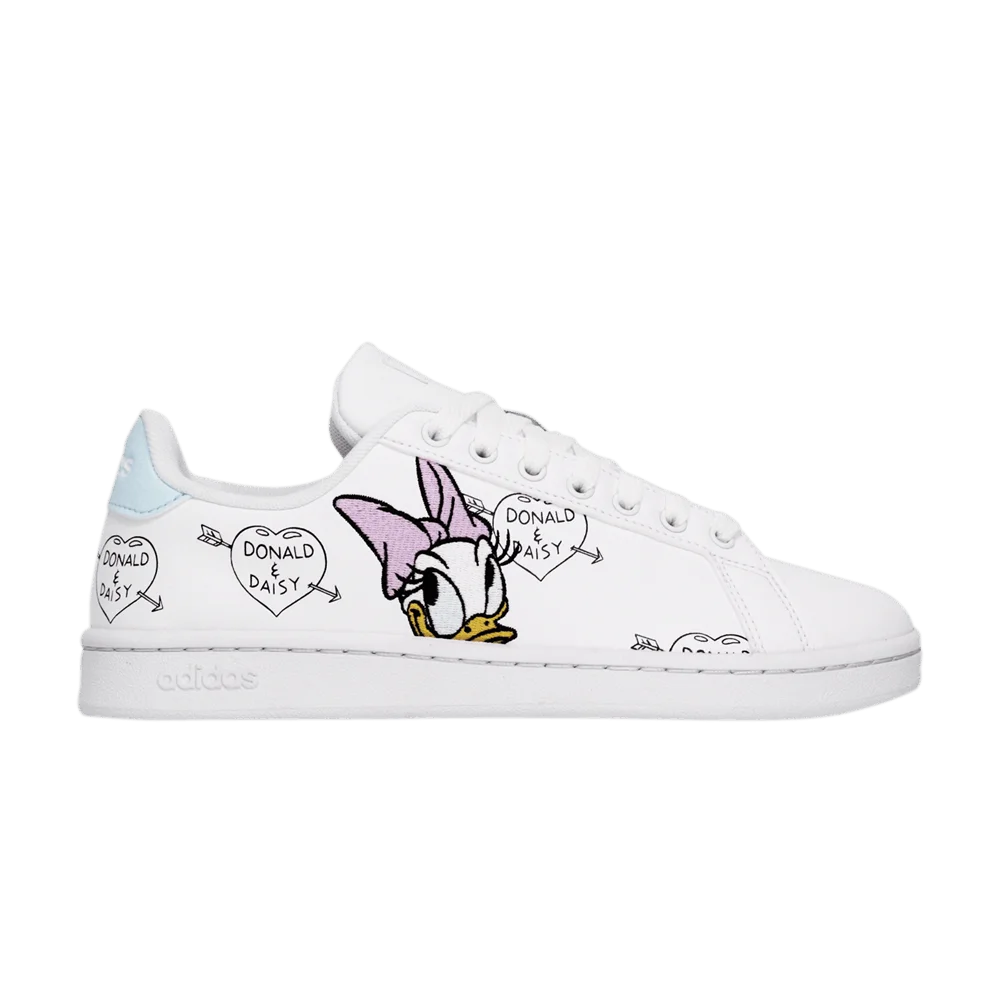 Krossovki-Disney-x-adidas-Wmns-Grand-Court-Daisy-Duck
