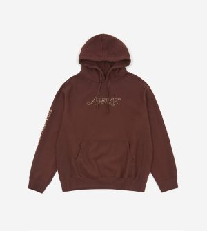 Awake-Classic-Outline-Logo-Paneled-Embroidered-Hoodie-Brown-300x334