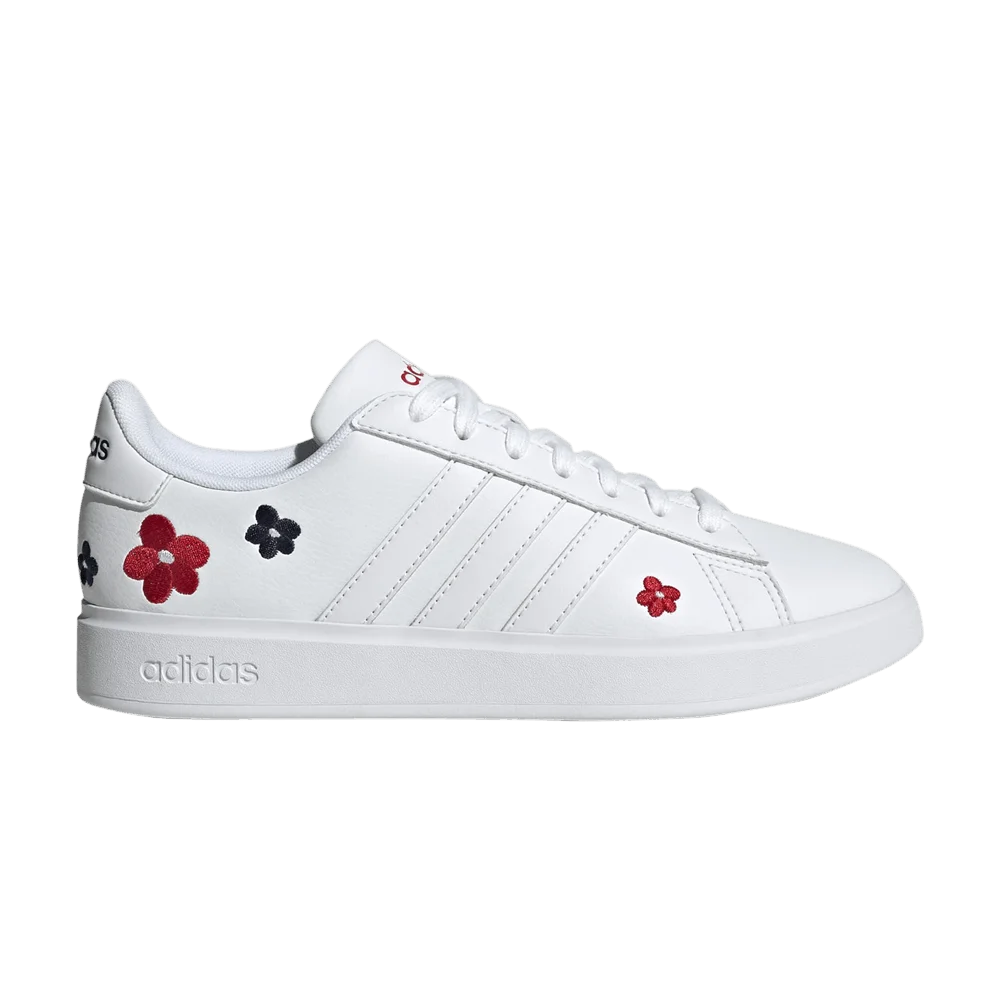 Krossovki-Adidas-Wmns-Grand-Court-Cloudfoam-Floral-Embroidery