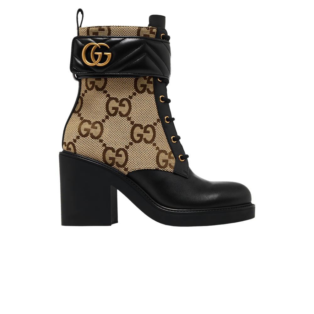 Кроссовки Gucci Wmns Double G Ankle Boot 'Camel Ebony'