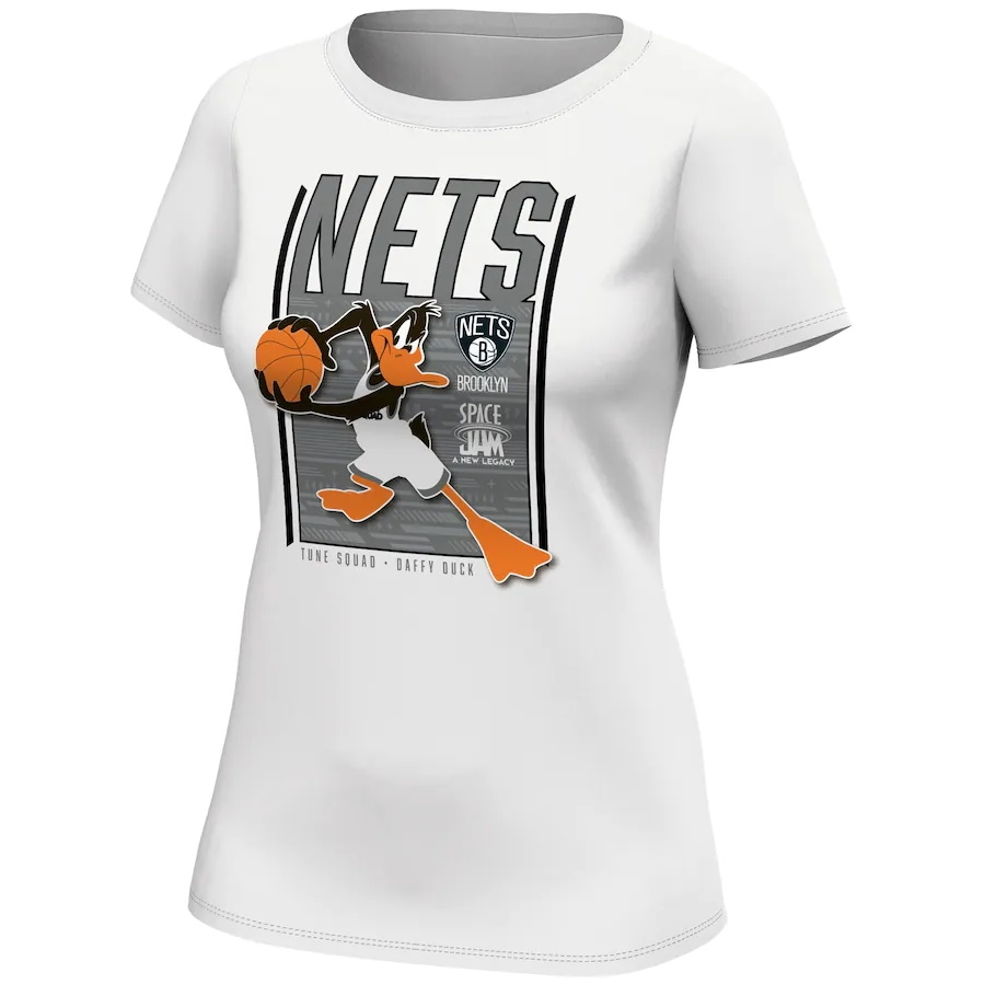Футболка Brooklyn Nets Fanatics Branded Space Jam Tune Squad Daffy Duck T-Shirt – Womens