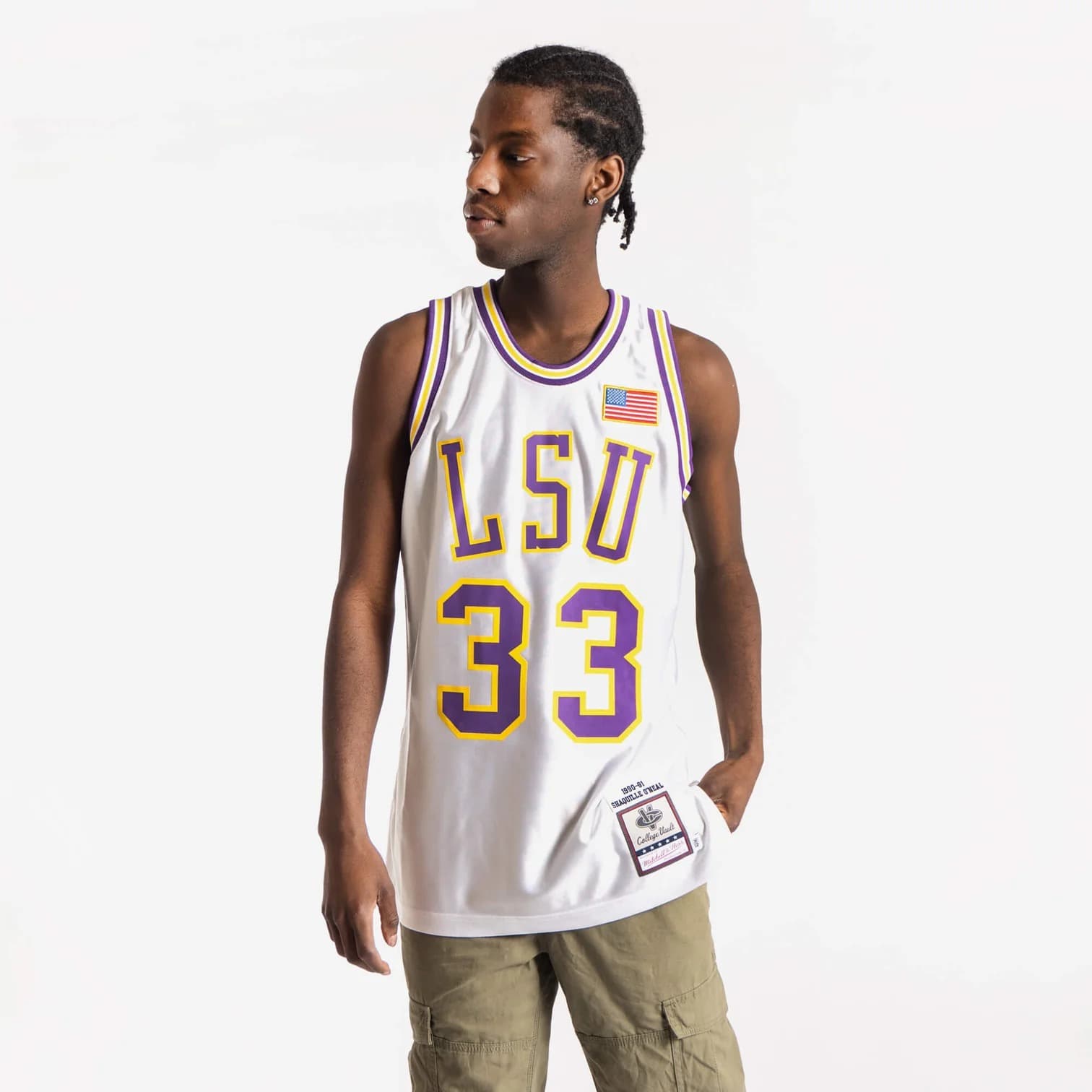 Баскетбольная джерси Mitchell & Ness Shaquille O’Neal Louisiana State University NCAA Authentic Jersey