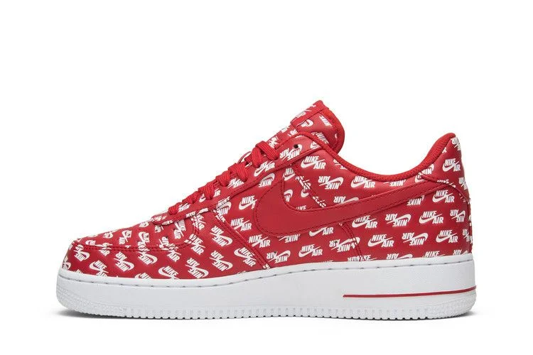 Кроссовки Nike Air Force 1 Low 07 QS 'All Over Logo Red'