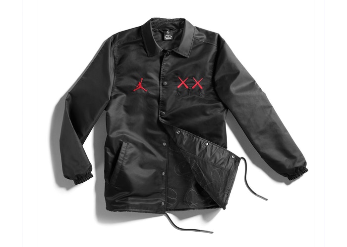 KAWS-x-Jordan-Satin-Coaches-Jacket-Black