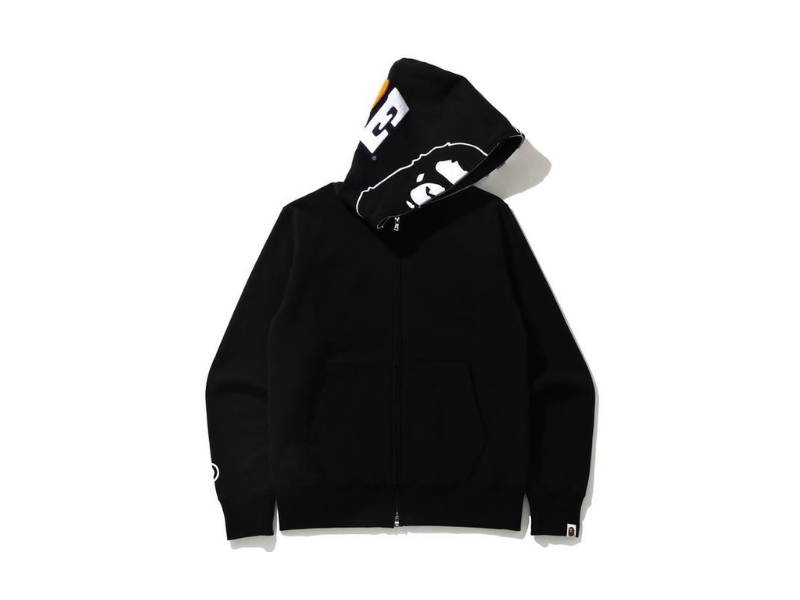 Худи BAPE 2nd Ape Full Zip Hoodie Black