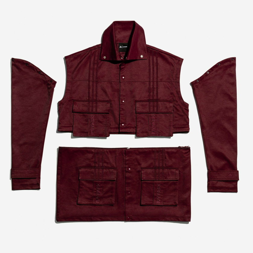 Куртка adidas Ivy Park Convertible Track Jacket Maroon