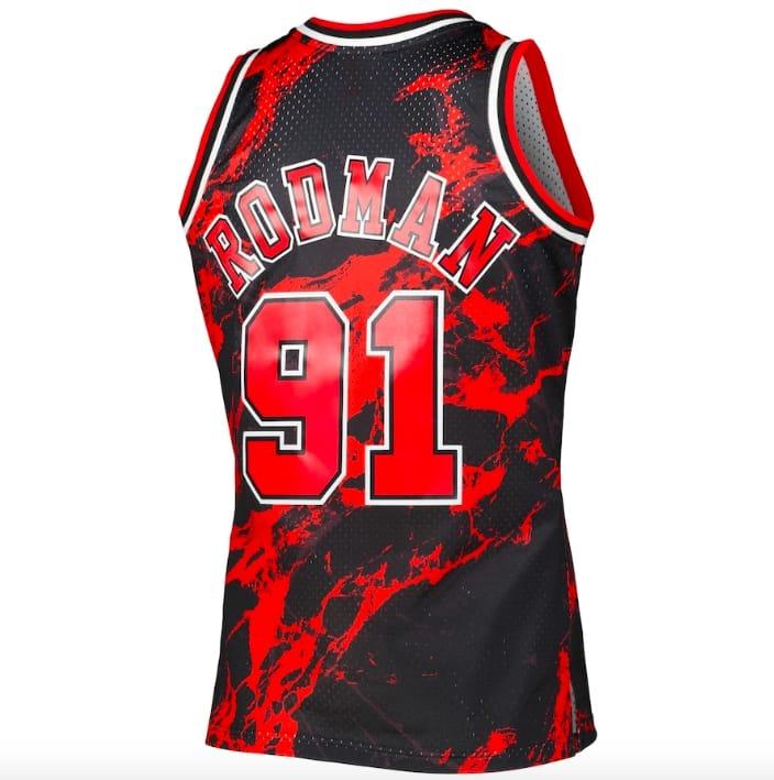 1995-96-Chicago-Bulls-91-Dennis-Rodman-Mitchell-Ness-Marble-Black-Jersey-2