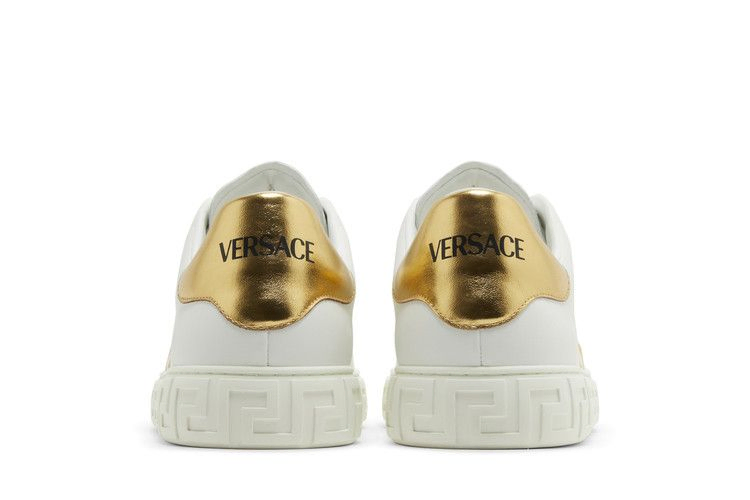 Кроссовки Versace Embroidered Greca Sneaker 'White Gold'