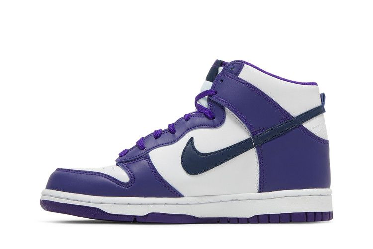 Кроссовки Nike Dunk High GS 'White Midnight Navy'