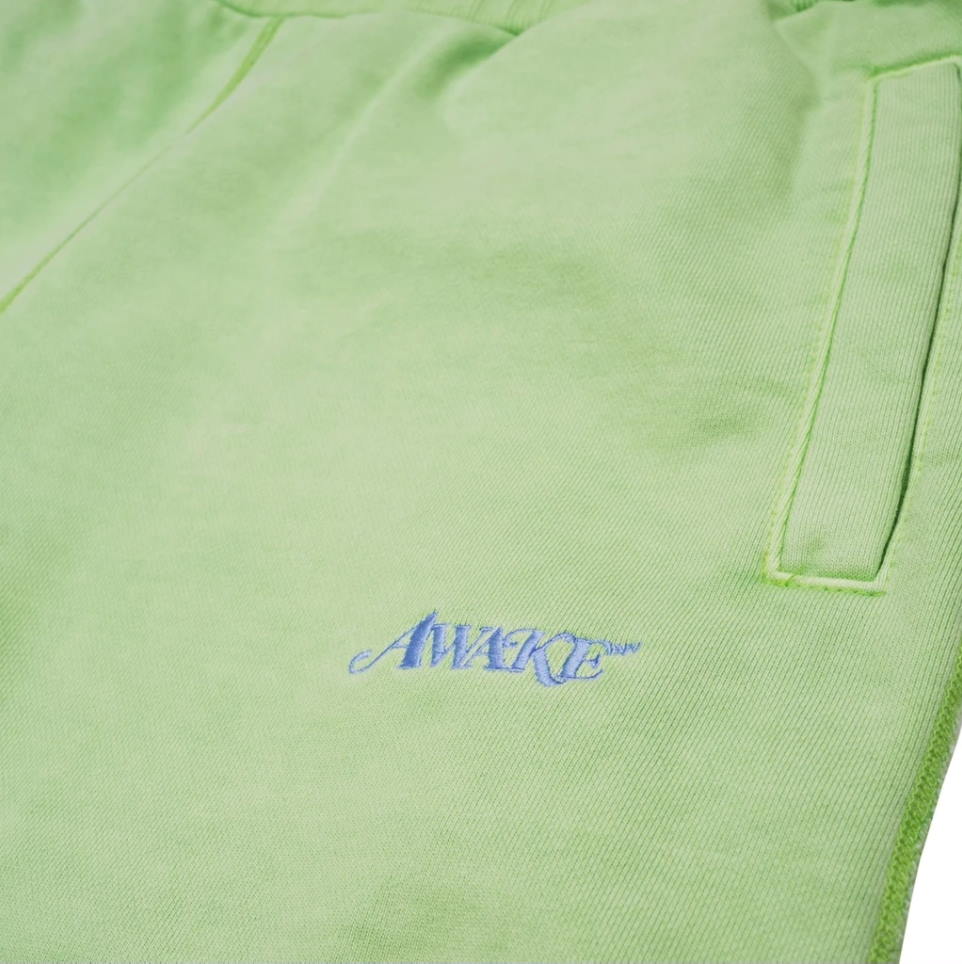 Спортивные штаны Awake Embroidered Logo Sweatpants Light Green