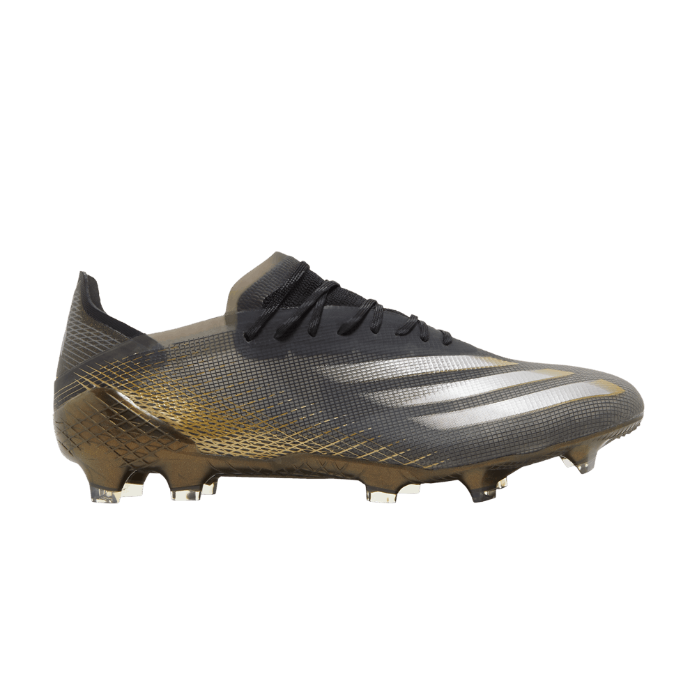 Кроссовки Adidas X Ghosted.1 FG 'Black Metallic Gold Melange'