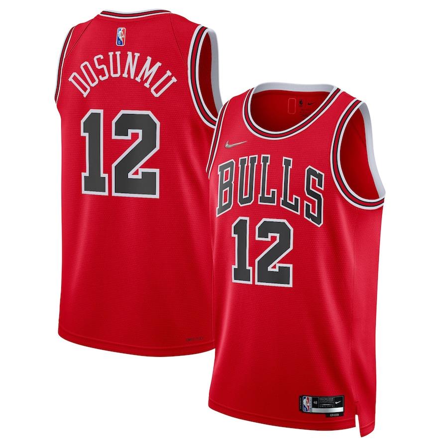 Баскетбольная джерси 2021-22 Chicago Bulls #12 Ayo Dosunmu 75th Anniversary Edition Swingman Jersey – Red