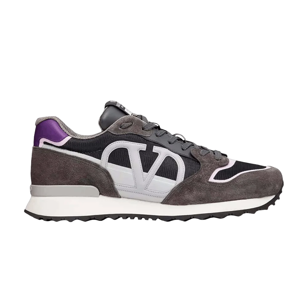 Кроссовки Valentino V Logo Pace Sneaker 'Dark Brown Purple'