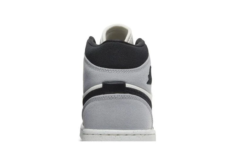 Wmns Air Jordan 1 Mid SE 'Light Steel Grey Canvas'