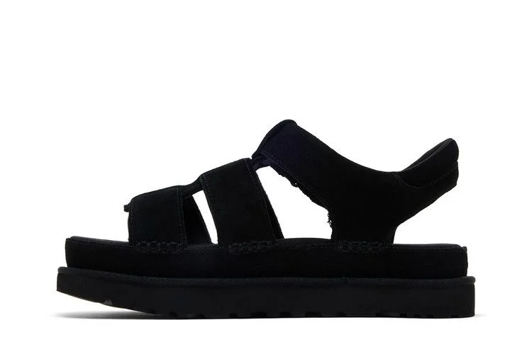 UGG Wmns Goldenstar Strap Platform Sandal 'Black'