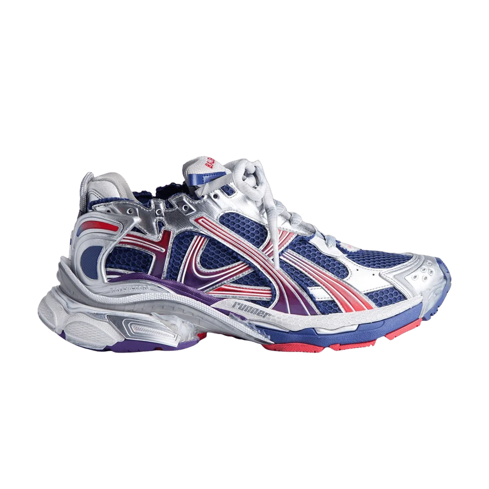 Krossovki-Balenciaga-Runner-Gradient-Sneaker-Navy-Red-Grey