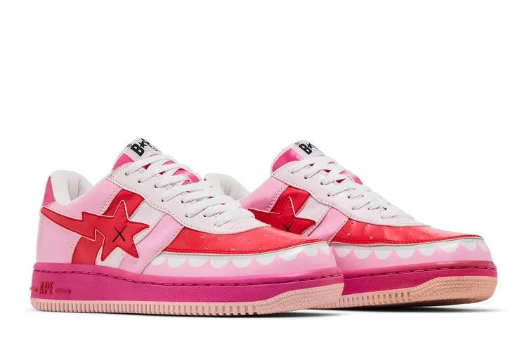 Krossovki-Kaws-x-Bapesta-FS-029-Low-Chompers-Pink-7