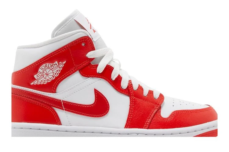 Кроссовки Wmns Air Jordan 1 Mid 'Habanero Red'