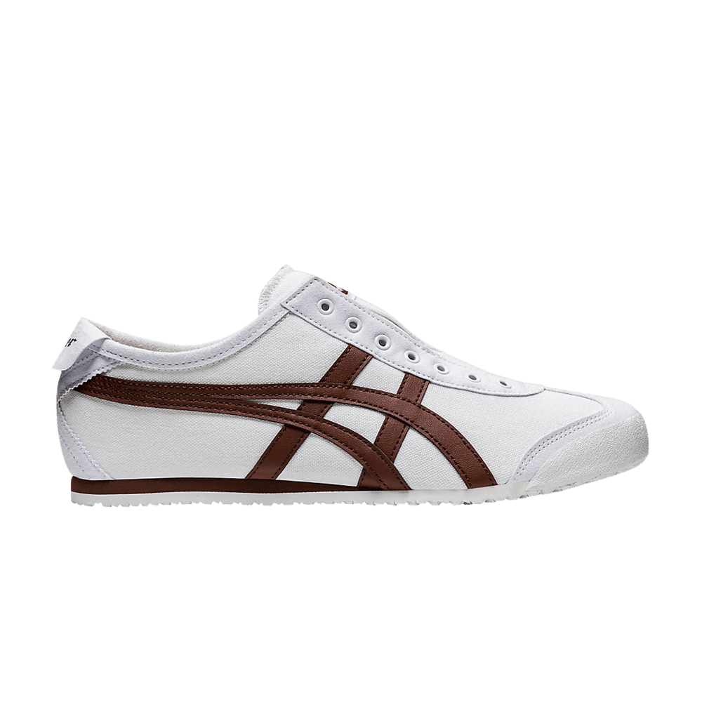 Кроссовки Onitsuka Tiger Mexico 66 Slip-On 'White Reddish Brown'