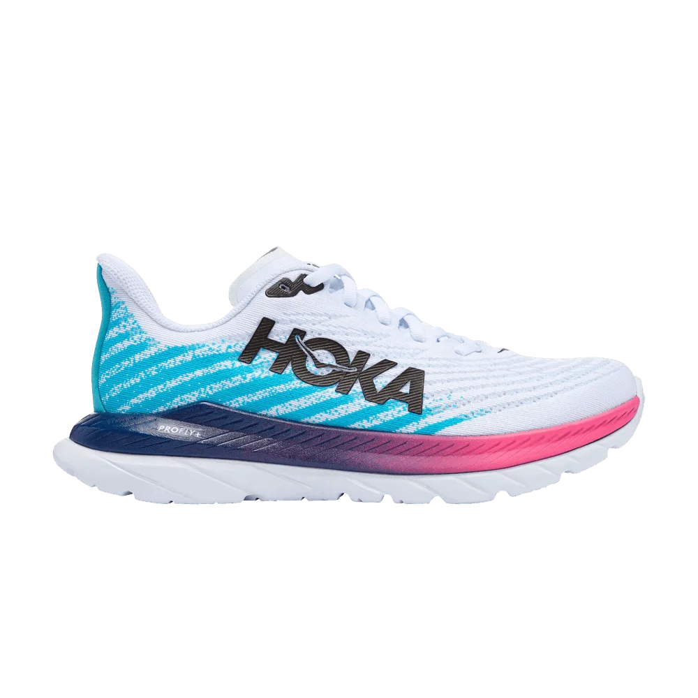 Кроссовки HOKA Wmns Mach 5 'White Scuba Blue'