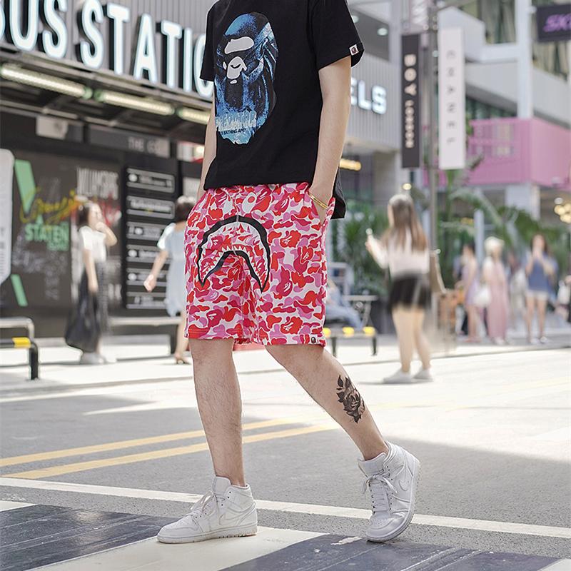 BAPE-ABC-Shark-Sweat-Shorts-Pink-10