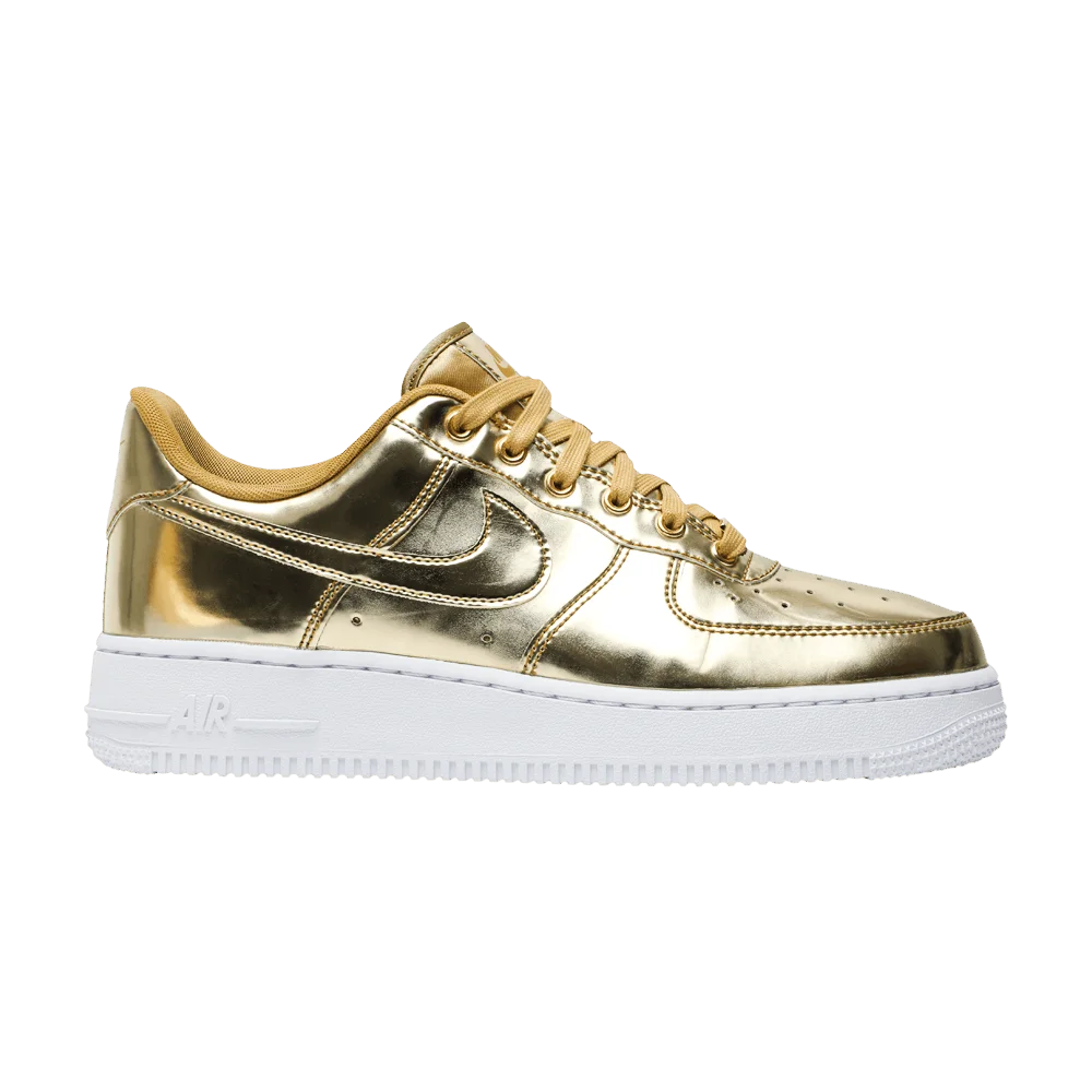 Krossovki-Nike-Wmns-Air-Force-1-SP-Liquid-Metal-Gold