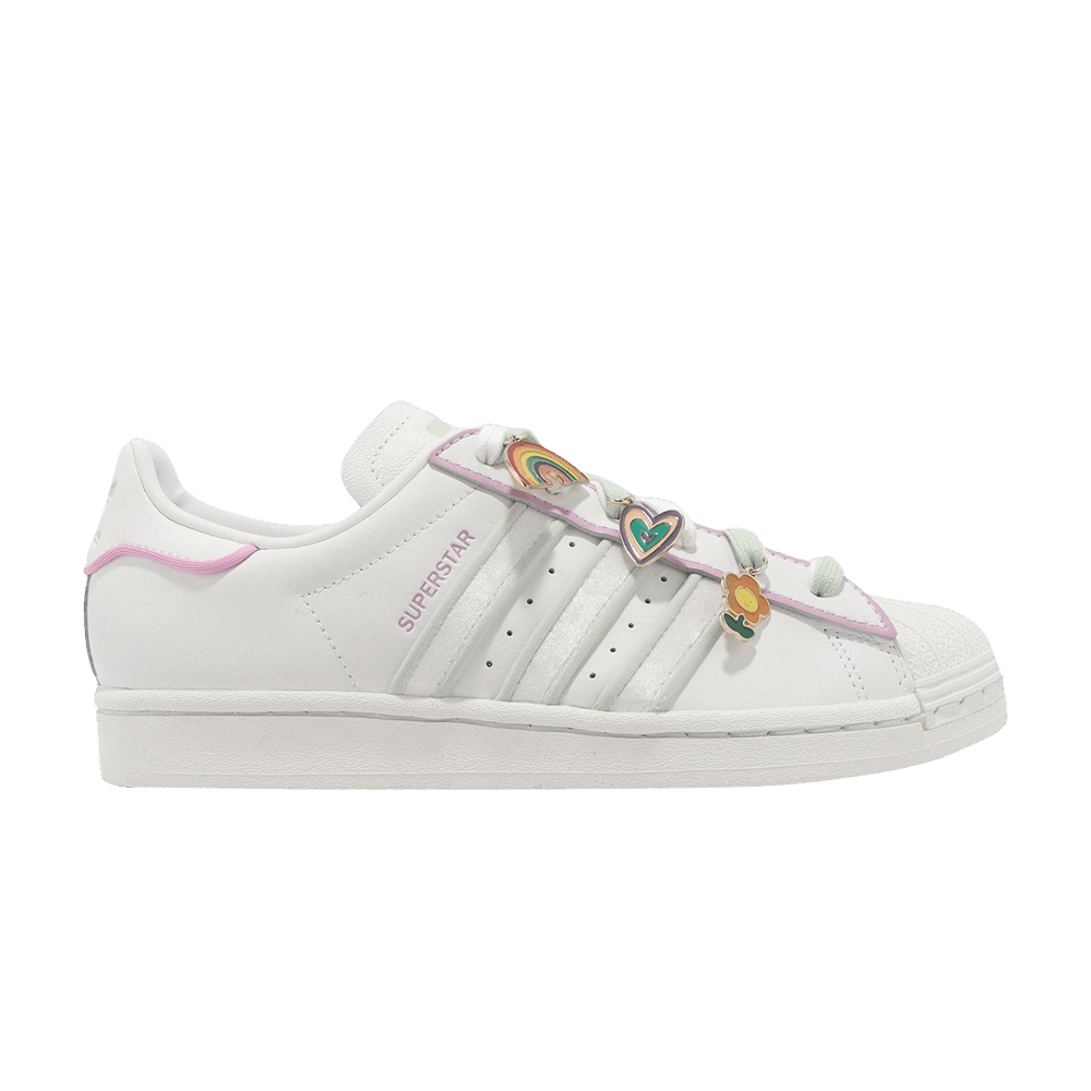 Кроссовки Adidas Wmns Superstar 'Lace Jewels - White Lilac'