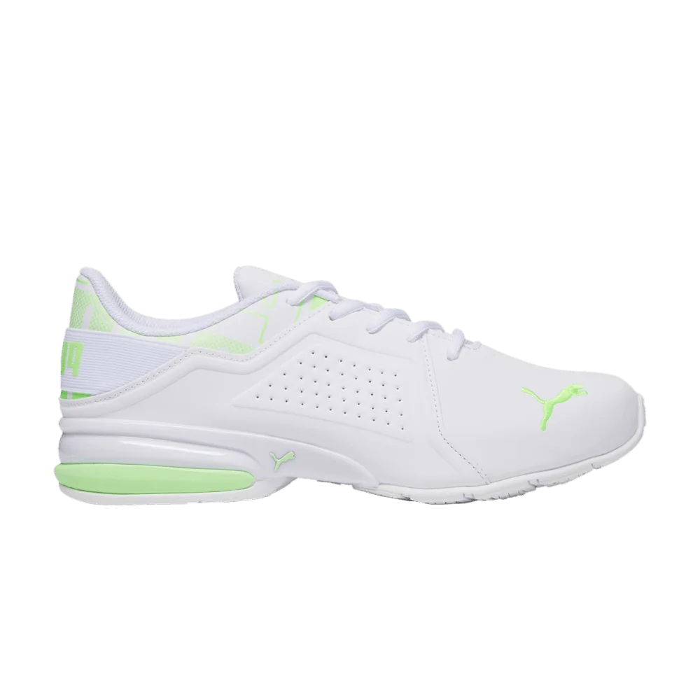 Krossovki-Puma-Viz-Runner-Repeat-Wide-White-Speed-Green