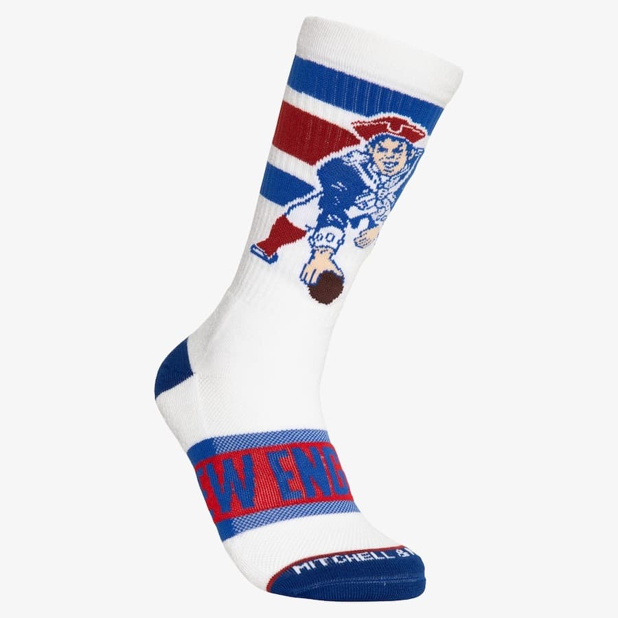 Спортивные носки Mitchell & Ness New England Patriots Hail Mary Crew Socks