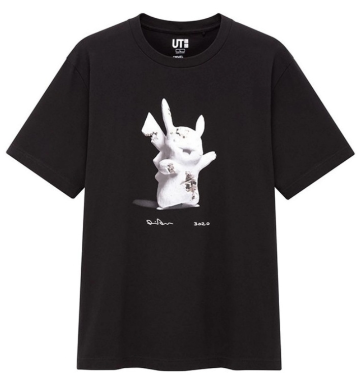 Футболка Daniel Arsham x Pokemon x Uniqlo Pikachu Tee (US Mens Sizing) Black