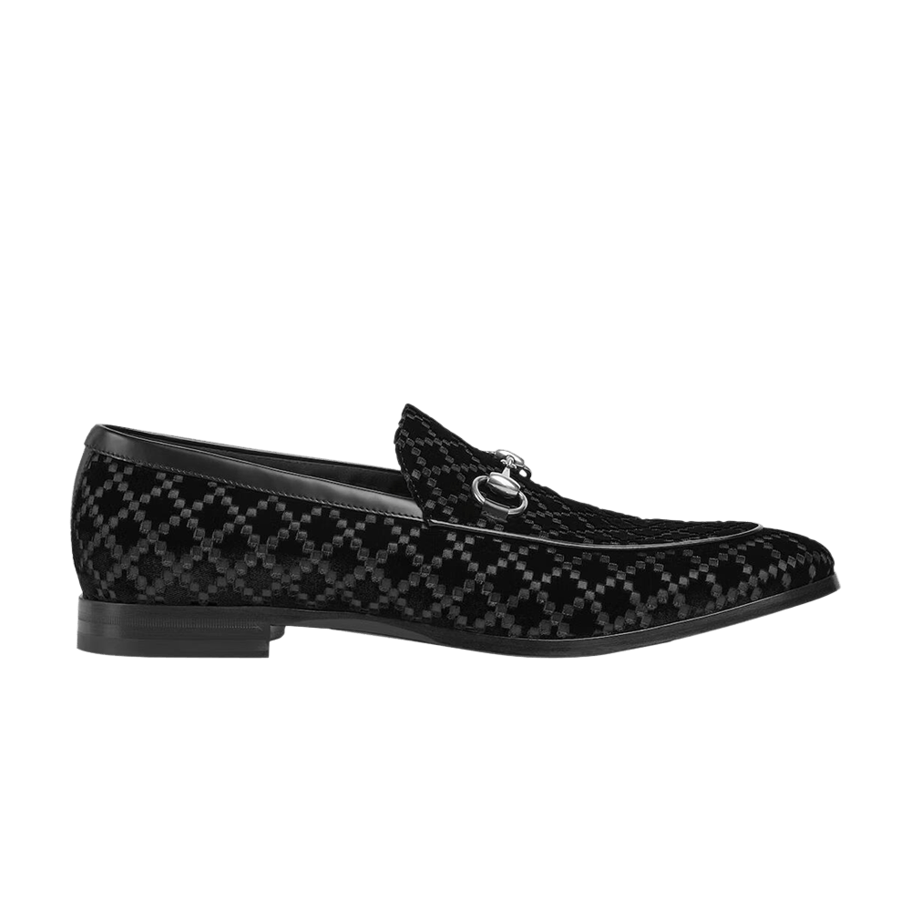 Кроссовки Gucci Loafer Horsebit 'Black Check Motif'