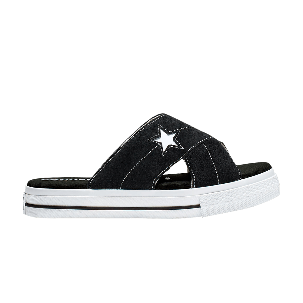 Converse Wmns One Star Sandal Slip 'Black White'