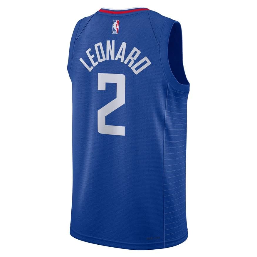 Баскетбольная джерси 2023-24 Los Angeles Clippers Kawhi Leonard #2 Swingman Icon Edition Blue Jersey