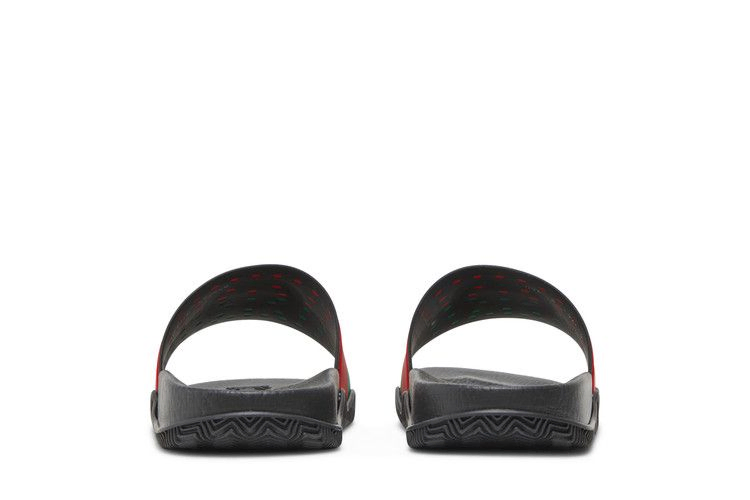 Кроссовки Gucci Slide 'Interlocking G - Black Red Green'