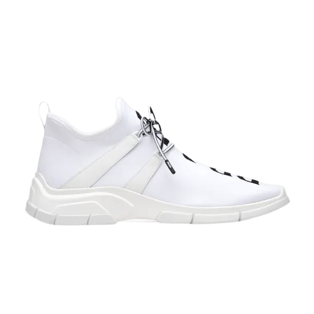 Кроссовки Prada Knit Fabric Sneakers 'White Black'