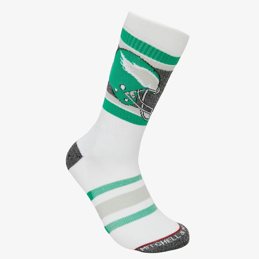 Спортивные носки Mitchell & Ness Philadelphia Eagles Interception Crew Socks