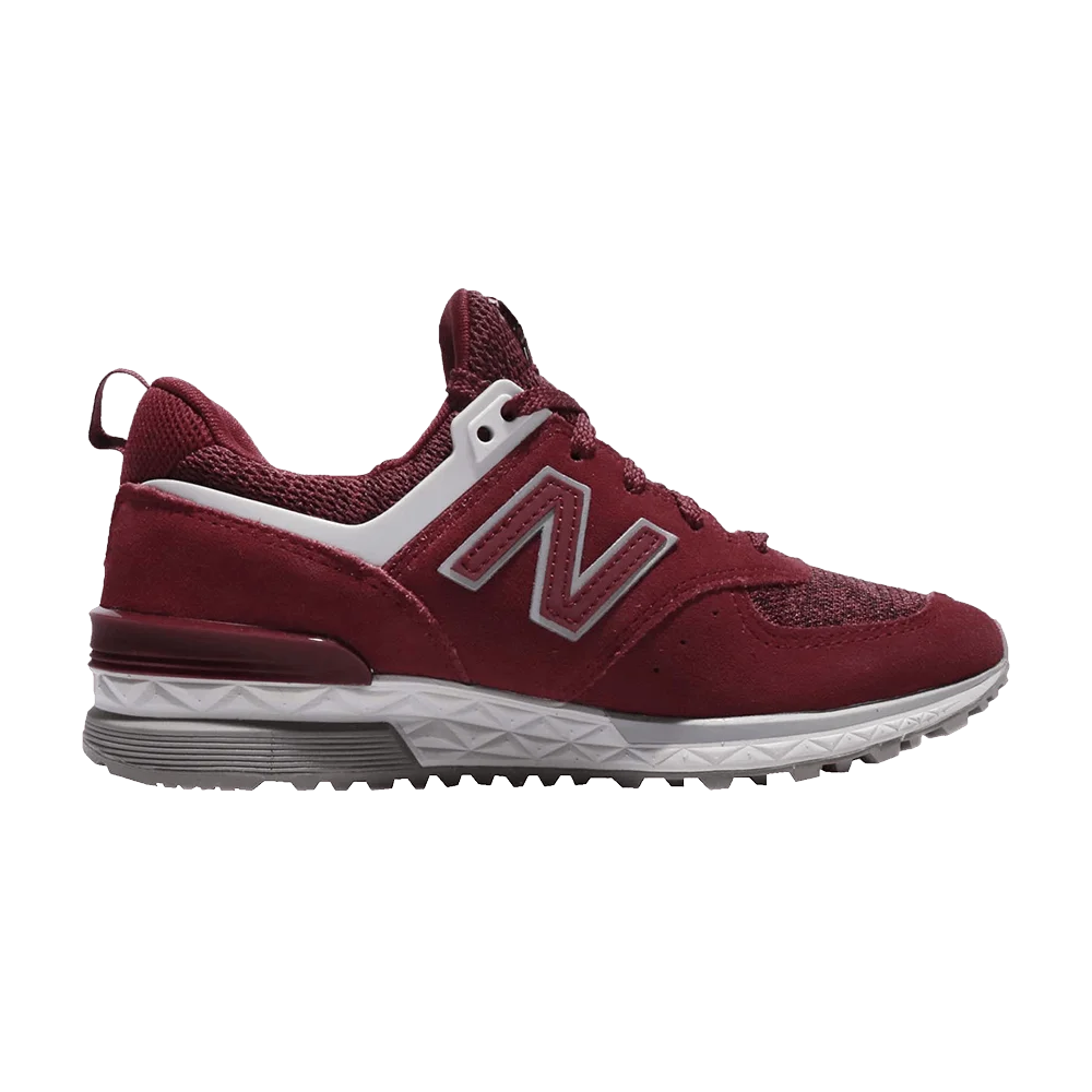 Krossovki-New-Balance-574-Red-Grey