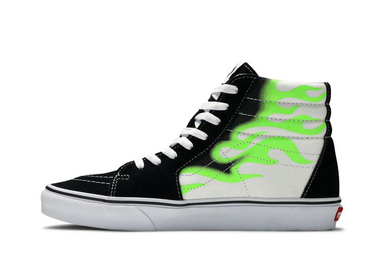 Кроссовки Vans Sk8-Hi 'Flame Black White'