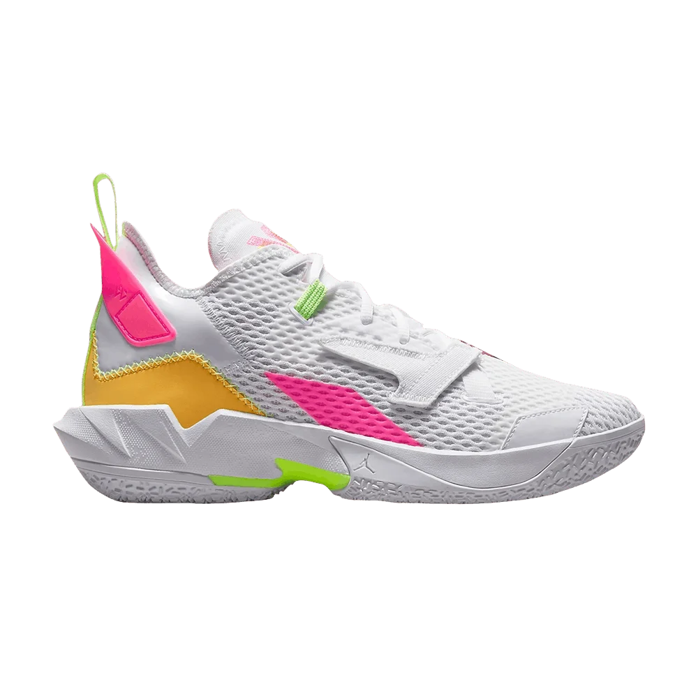 Кроссовки Air Jordan Why Not Zer0.4 'White Citron Pulse Hyper Pink'