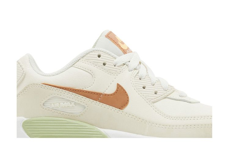Кроссовки Nike Air Max 90 Leather GS 'Pale Ivory Honeydew'
