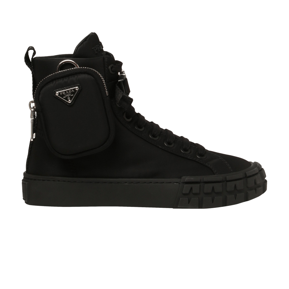 Кроссовки Prada Wmns Wheel Re-Nylon High 'Black'