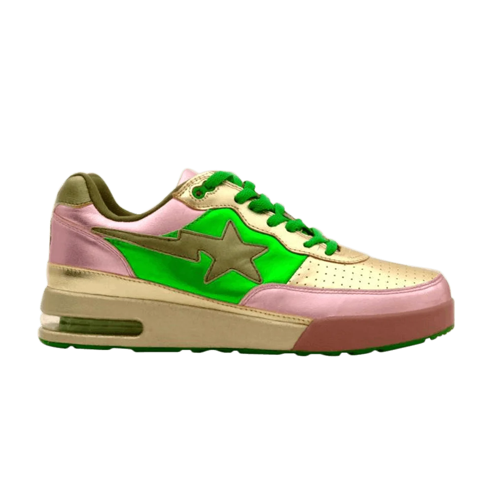 Кроссовки Pharrell x BAPE Roadsta FS-034 Low 'Yellow Green'