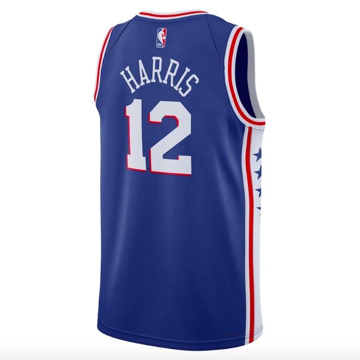 Баскетбольная джерси 2022-23 Philadelphia 76ers #12 Tobias Harris Swingman Icon Royal Jersey