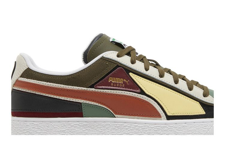 Кроссовки Puma Suede 'Layers - Deep Olive Warm Chestnut'