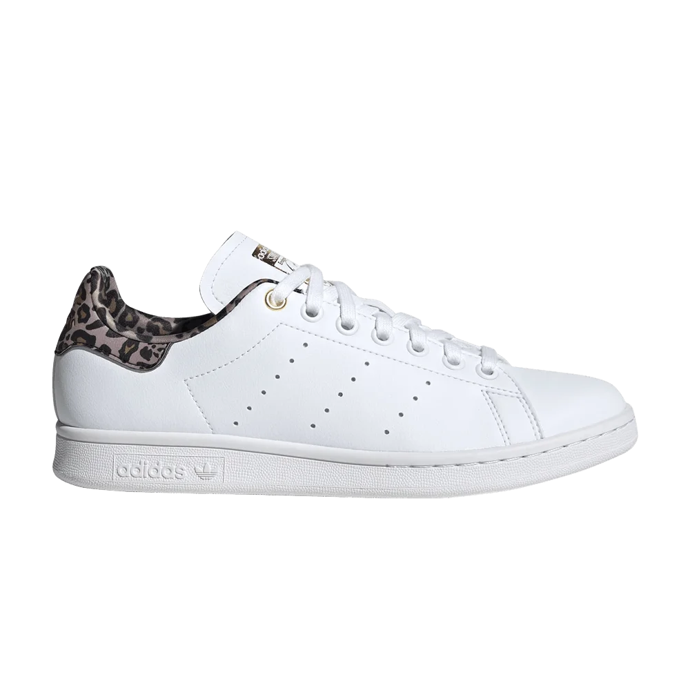 Krossovki-Adidas-Wmns-Stan-Smith-White-Leopard