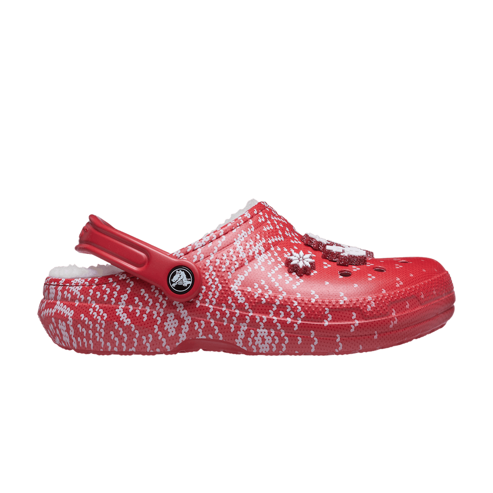Кроссовки Crocs Classic Lined Clog 'Holiday Charm - Red'
